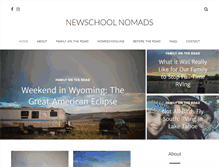 Tablet Screenshot of newschoolnomads.com
